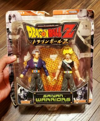 Rare Dragon Ball Z Future Trunks & Ss Trunks Saiyan Warriors Figure Jakks Dbz