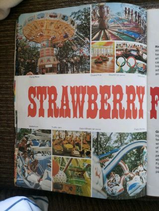Rare Vintage Six Flags Great Adventure Souvenir Book Brochure Map Guide Pamphlet 3