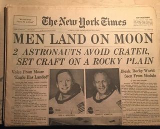 Men Land On Moon York Times Complete