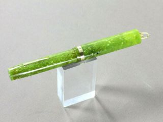 Sheaffer White Dot Ring Top Junior Fountain Pen In Jade With Lifetime Gold Nib
