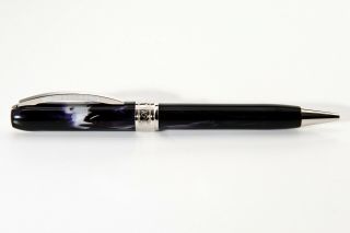 Visconti Rembrandt Ballpoint Pen In Black - Purple Color.
