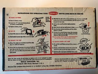 REMCO 1959 MOVIELAND DRIVE - IN THEATER SCREEN CARS PROJECTION BOOTH FILM, 3