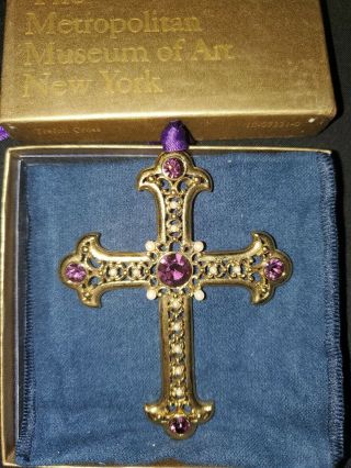 Metropolitan Museum Of Art York Trefoil Cross Ornament