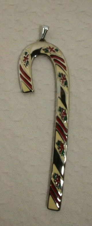 1981 Wallace Silversmiths Candy Cane Ornament 1st In Series New/stored