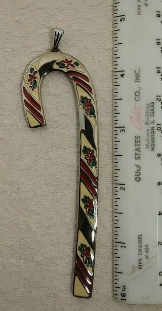 1981 WALLACE SILVERSMITHS CANDY CANE ORNAMENT 1st in series NEW/STORED 3