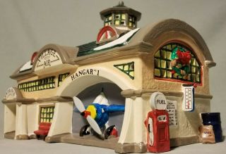 Dept 56 Snow Village Airport 1992 Retired 54399 Christmas Holiday Decor