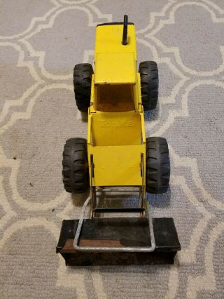 Vintage Tonka Toy Back Hoe Loader Combo Truck,  Yellow Rust