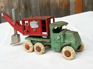 Hubley General Steam Shovel Truck Cast Iron Toy