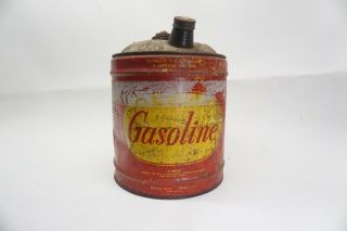 Edward Can Company Vintage Gasoline Gas Can With Pour Spout - 4 Imperial Gallons
