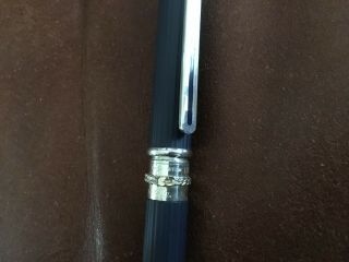 Delta Blue Silver 925 Trim Fountain Pen 18K Gold Nib 2