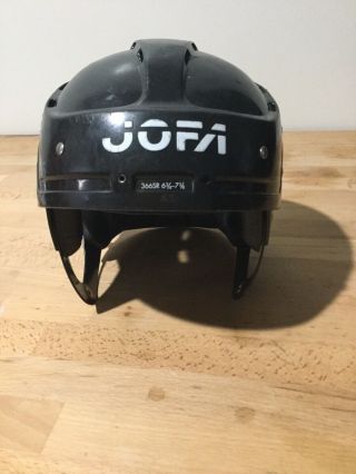 Vintage Jofa Pro Stock 366sr Hockey 366 Senior Black Helmet 6 3/4 - 7 3/8 Adult