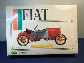 Vintage Pocher 1/8 Scale Detailed Grand Prix De France 1907 Fiat Model Kit W/box