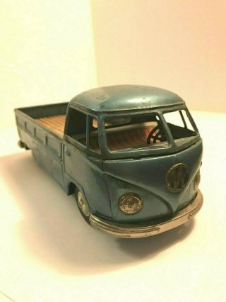 1960s Bandai Vw Pickup Truck Tin Toy