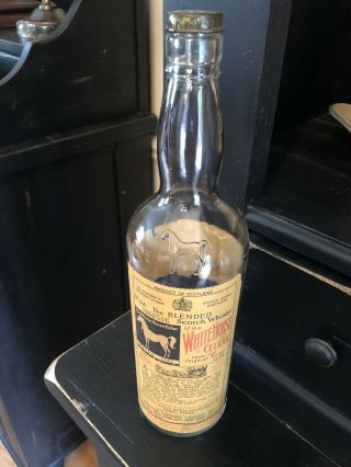 White Horse Cellar Scotch Whiskey Bottle