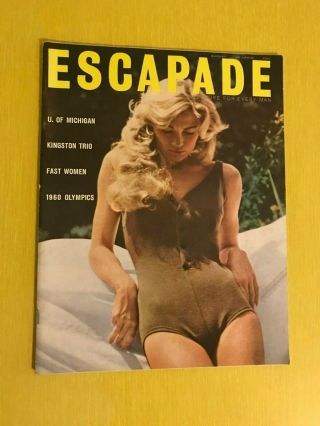 Escapade August 1960 Vol 5 No 3 Nudie Pinup Girly Men 