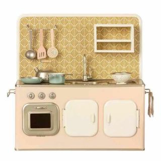 Maileg Official Miniature Kitchen Mini Metal Pink Cupboard Sink B - Day Xmas Gift