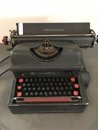 Vintage Electromatic Ibm Model A Early Electric Typewriter International