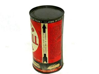 FULL Old Car Graphic 1940s Vintage KENDALL EP GEAR LUBE 1 lb Tin Oil Can 2