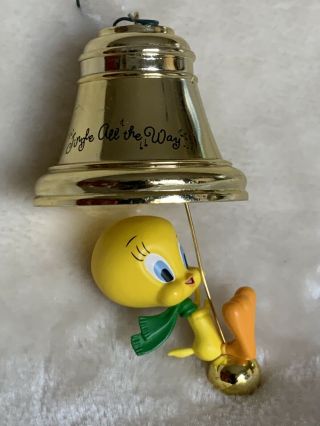 Vintage Hallmark Ornament 2003 Tweety “jingle Aall The Way” Looney Tunes Xmas