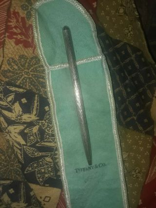 Tiffany & Co.  Sterling Silver Pen W/ Pouch (12 G)