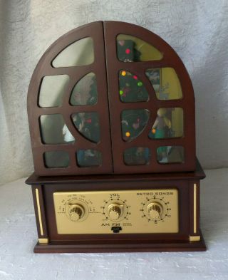Mr.  Christmas Vintage Jukebox Radio 12 Song Selection W/am/fm Radio 306