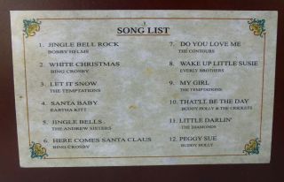 Mr.  Christmas Vintage Jukebox Radio 12 song selection w/AM/FM Radio 306 3
