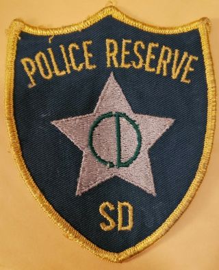 Vintage South Dakota Sd Police Reserve Patch Civil Defence Obsolete