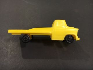 1956 Chevrolet 3000 Flatbed Toy Truck Processed Plastics 4.  25” Made In Usa
