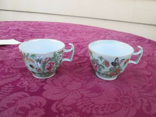 Col 01 Pair Chinese Oriental Export Tea Cup S