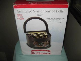Mr.  Christmas Animated Symphony Of Bells Train 75th Anniversary 50 Songs