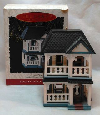 Hallmark Keepsake Ornament Cozy Home 1993 10th Nostalgic Houses And Shops
