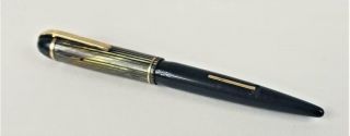 Vintage Wahl Eversharp Skyline Celluloid 14k Fountain Pen Lever Pin Stripe