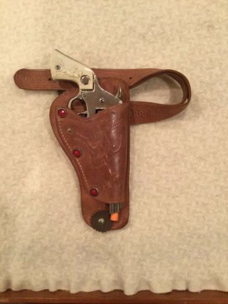 Rare Htf Balantyne Roy Rogers Cap Gun/holster Set