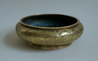 Heavy Chinese Ming Dynasty Bronze Bowl Marked In Bottom