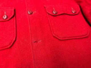 Vintage 1950 ' s Boy Scouts Of America BSA Red Wool Jacket Men ' s Size 46 Medium 2