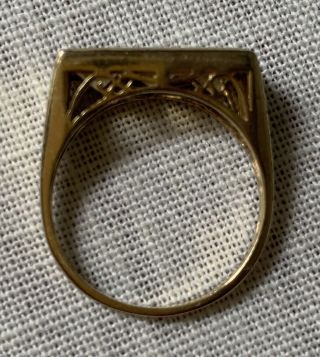 Vintage Citrine ring,  10k gold,  Sz 8 2