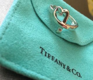 Tiffany & Co Paloma Picasso® Loving Heart Ring Uk Size P.  1/2