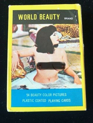 World Beauty Vintage Pinup Girl Nude Collectable Playing Cards No 710.  N.  I.  B.