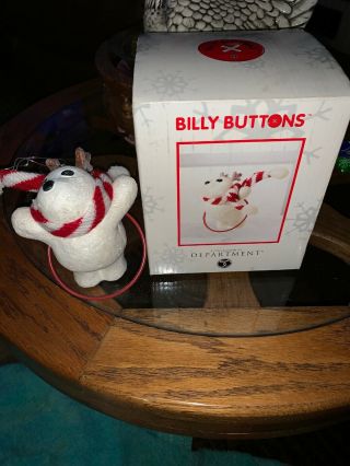 Dept 56 Billy Buttons Reindeer With Hula Hoop & Box