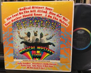 The Beatles Magical Mystery Tour W/ Bklet Orig A1/b2 1967 L.  A Press Plays Nm