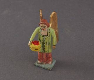 Grulich Nativity Figure - Hand Carved Wood - Angel (7310)