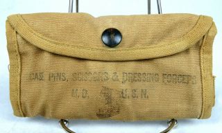 Wwii Navy Corpsman / Us Marine Corps Combat Medical Or Surgical Kit Pouch