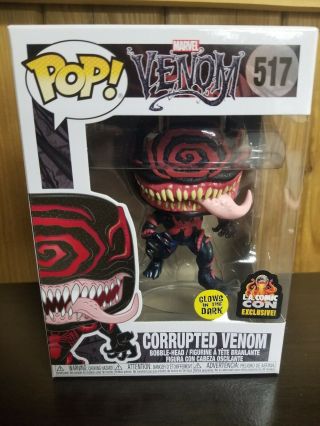 Funko Pop Marvel Corrupted Venom Glow In The Dark Gitd (lacc 2019 Exclusive)