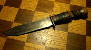 Old Relic Ww2 Era Us Military Issue Combat Fighting Knife In