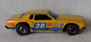 1974 Hot Wheels Redline 38 Chevrolet Monte Carlo Stocker Yellow Enamel Hk Base