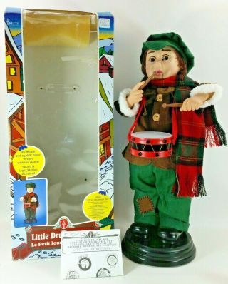 Vintage Telco Christmas Little Drummer Boy Music Motion Animated Figure W/ Box