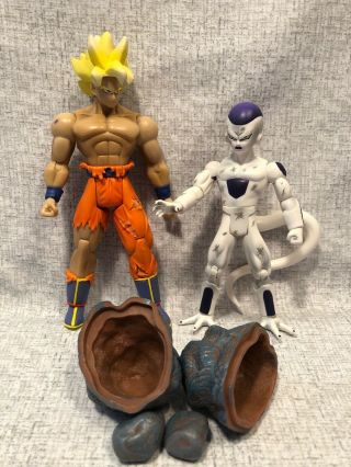 Dragon Ball Z Jakks Pacific Saiyan Goku & Frieza Freeza Final Form Figures