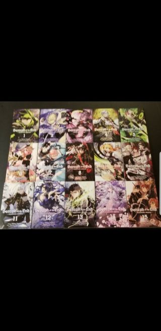 Seraph Of The End Manga Volumes 1 - 15