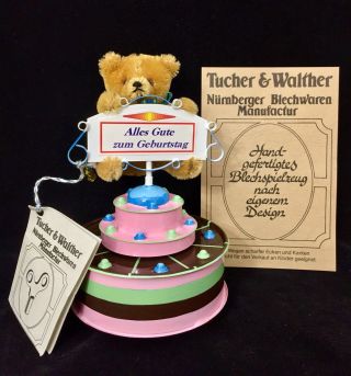 Tucher,  Walther Happy Birthday Wind - Up Toy With Certificate