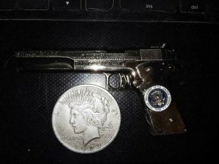 Crazy Rare Large President Trump Pewter 1911 Pistol Challenge Coin 3 Inch